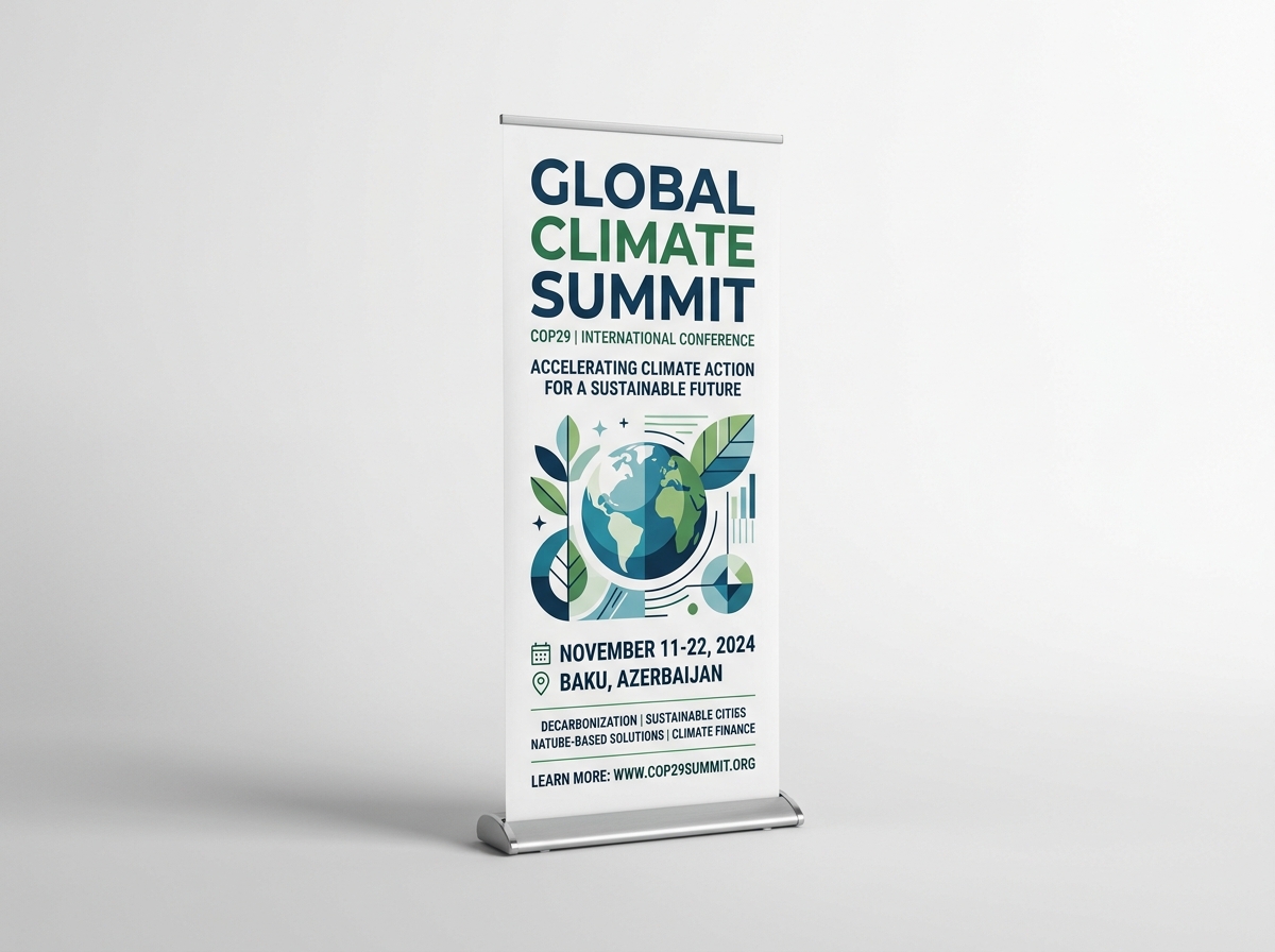 COP31 Assembled Roll-up Banner Stand