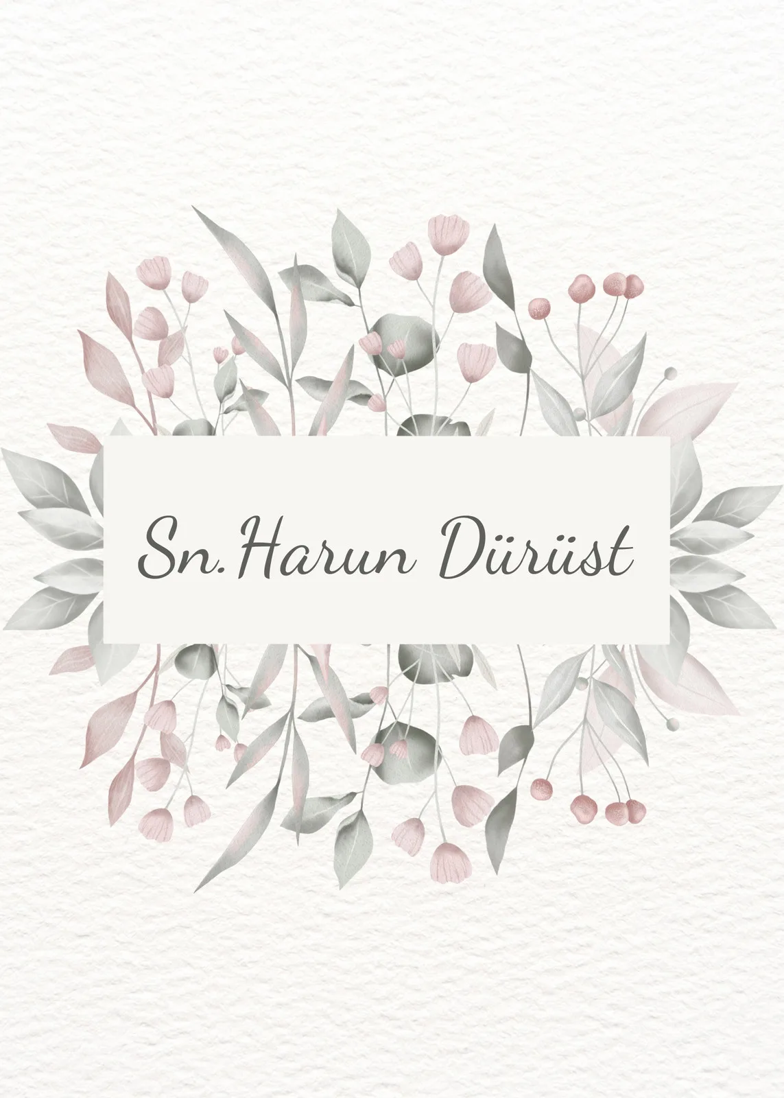 Model 313 — düğün ve nişan davetiyesi