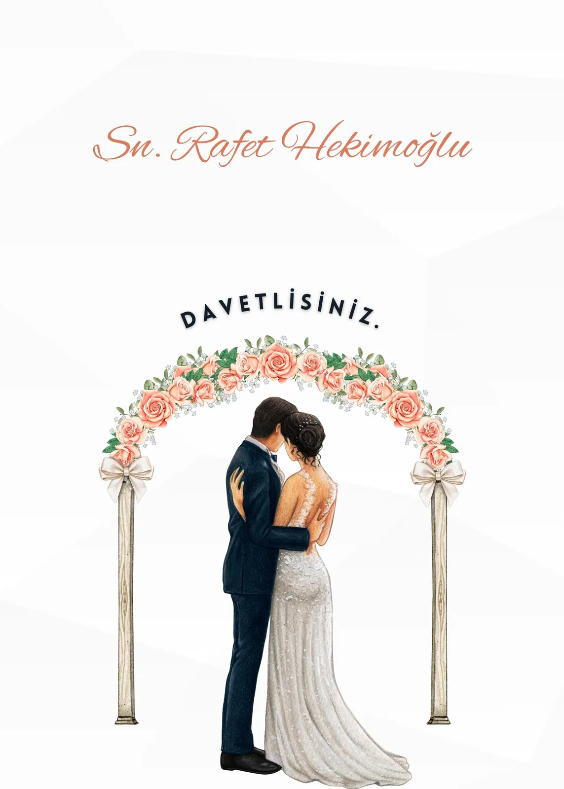 Model 322 — düğün ve nişan davetiyesi