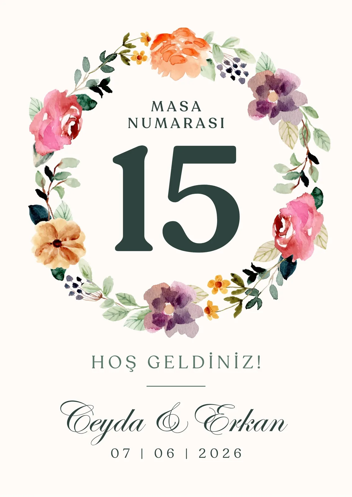 Model 378 — düğün ve nişan davetiyesi