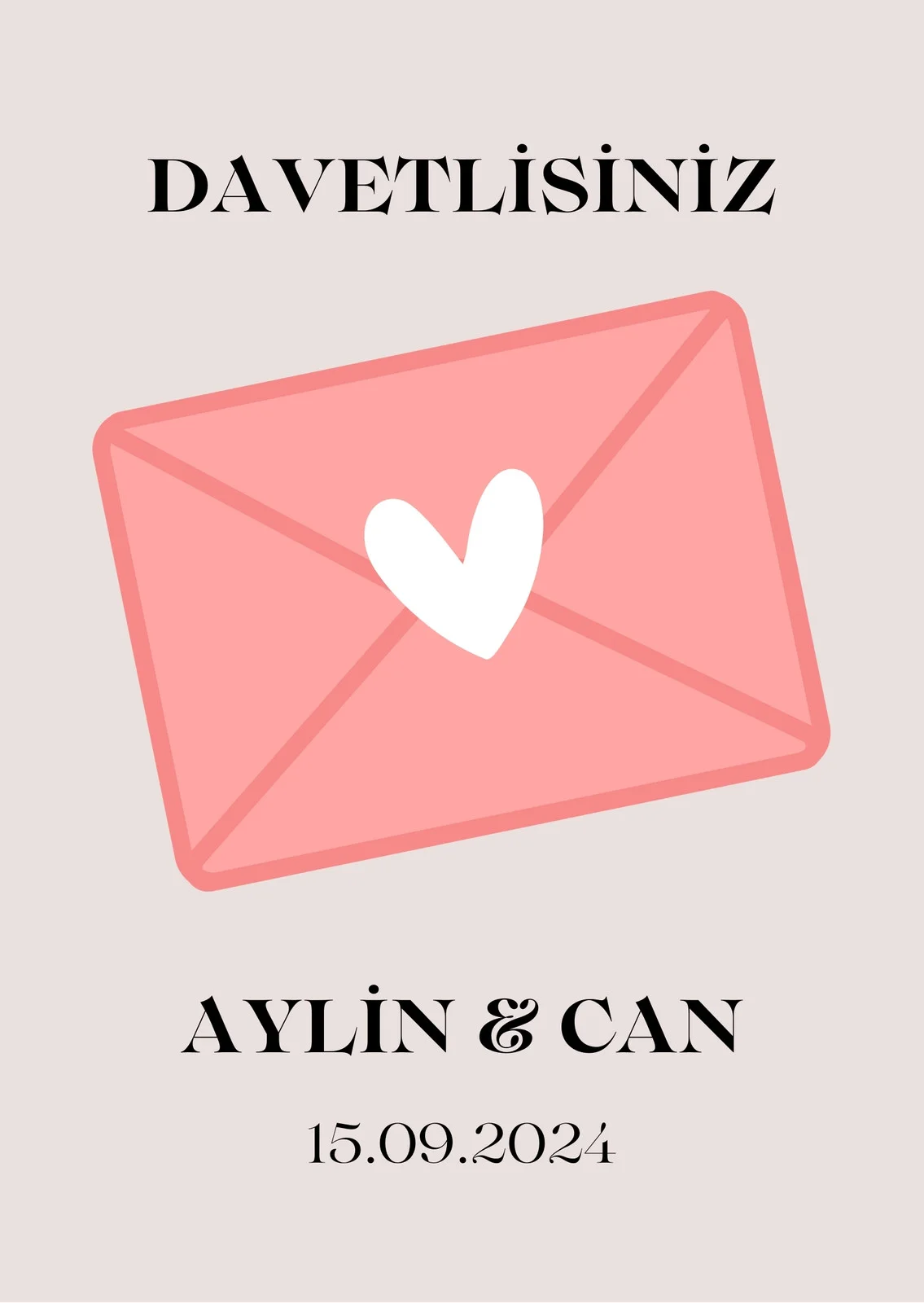 Modern Davetiye Modeli #1