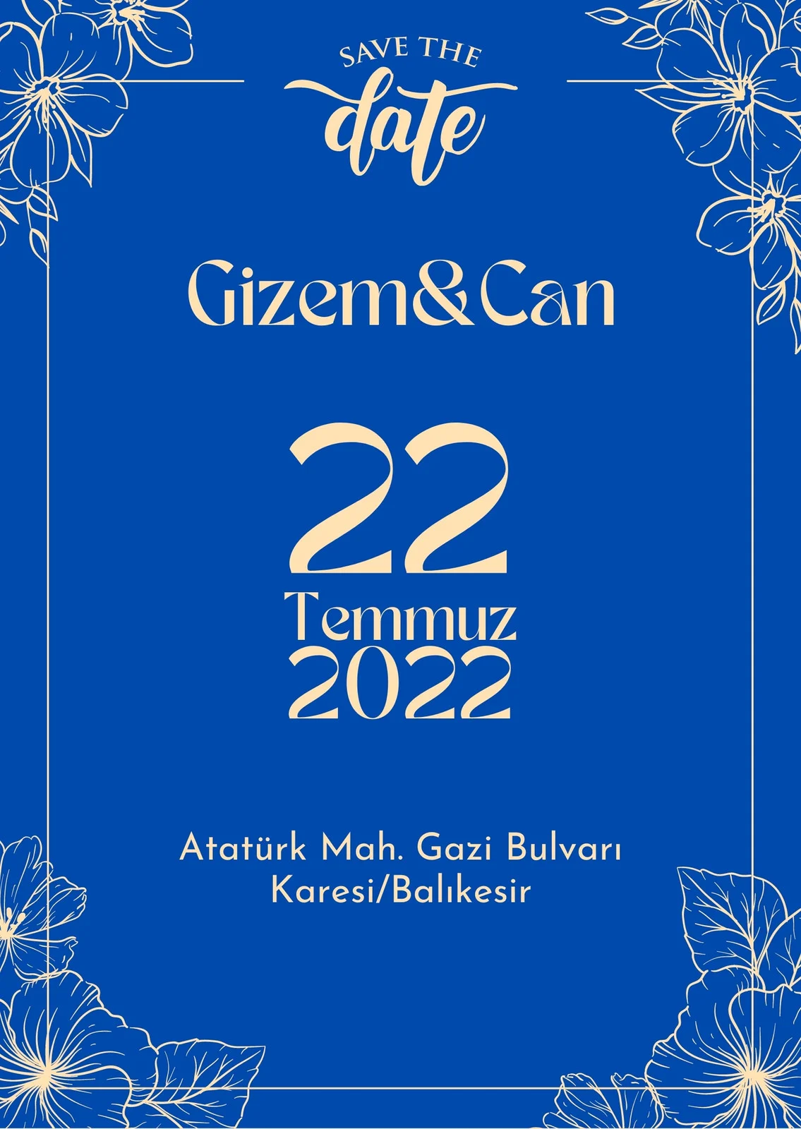 Modern Davetiye Modeli #13