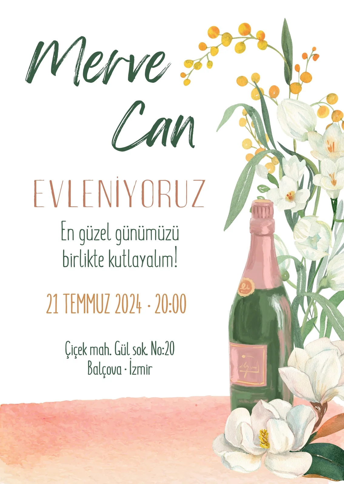 Modern Davetiye Modeli #23