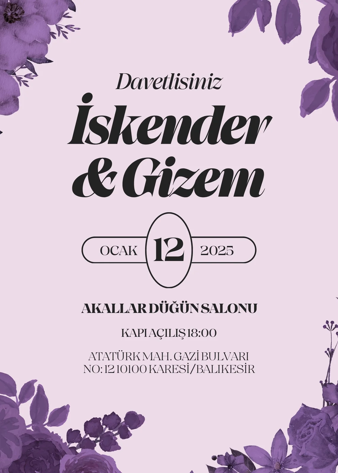 Davetiye Modeli #104