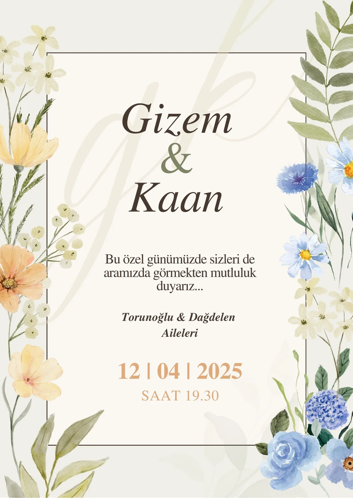Davetiye Modeli #91